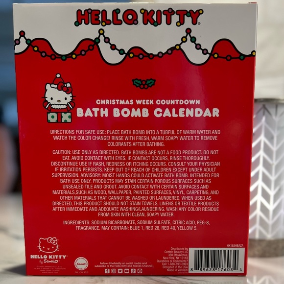 Hello Kitty Christmas Week countdown bath bomb calendar nwot - Picture 4 of 4